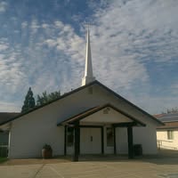 Picture of front entrance of church building